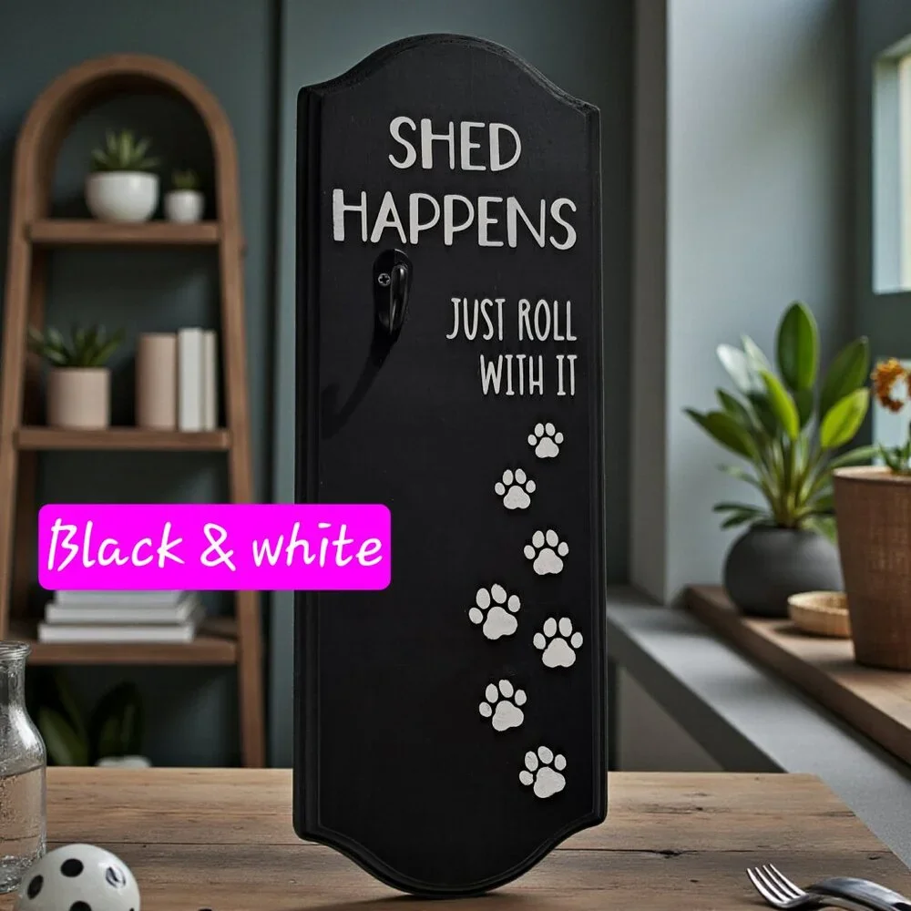 Handmade Lint Roller Holder – Funny Shed Happens Laundry Room Wall Hook
